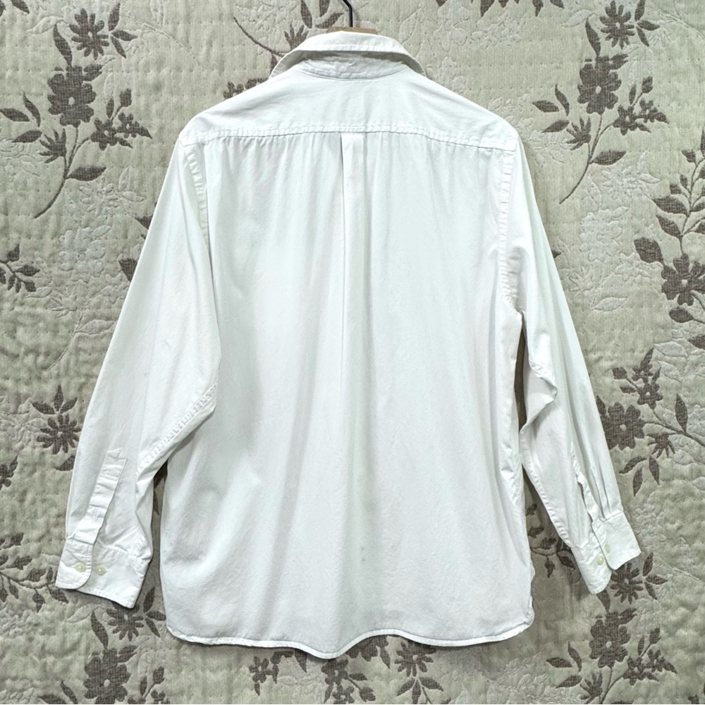 GAP Classic White Boyfriend Fit Button Up Shirt Women’s L (Unisex) - Picture 8 of 11